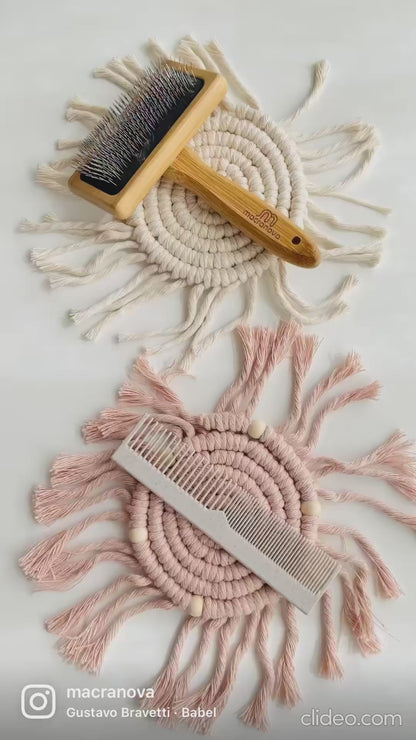 100% Biodegradable Macrame Comb