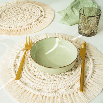 Kit macramé DIY - Toalhas Redondas