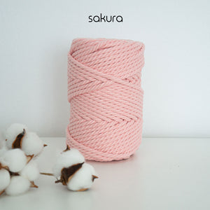 Twisted rope/5mm/50m/Zero Waste Cotton