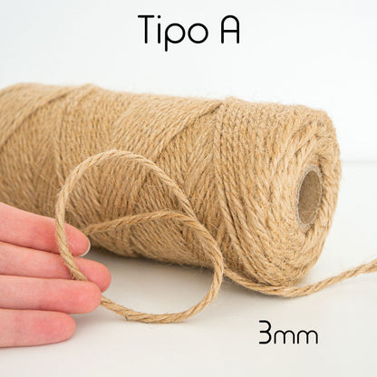 Corde de jute rustique