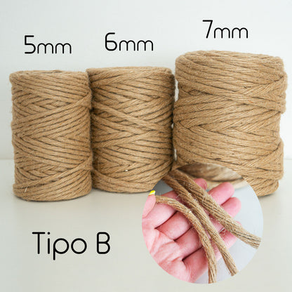 Corde de jute rustique