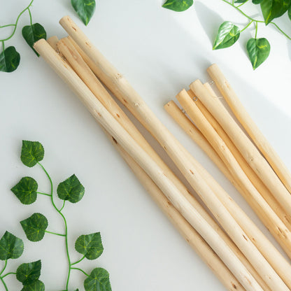 Rustic wooden stick (with hooks)