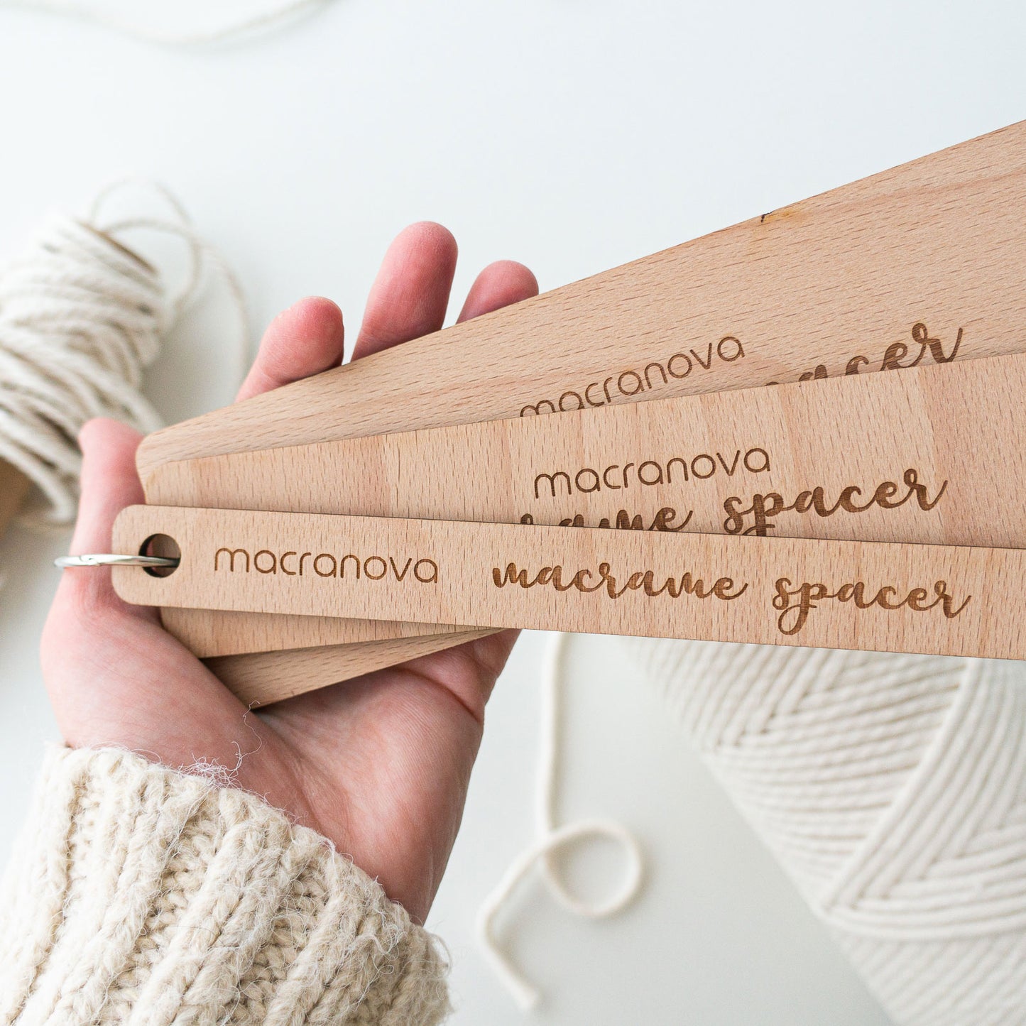 Pack 3 spacer rules - Perfect macrame knots