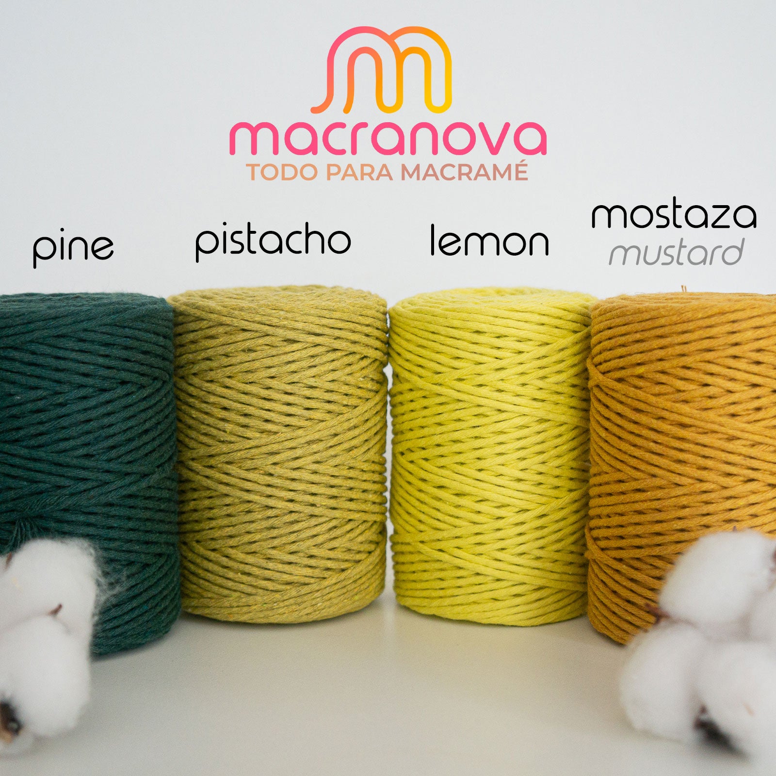 Twisted rope for macramé 2mm - Low prices and variety of colors – Macranova
