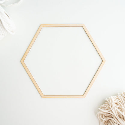 hexagone en bois