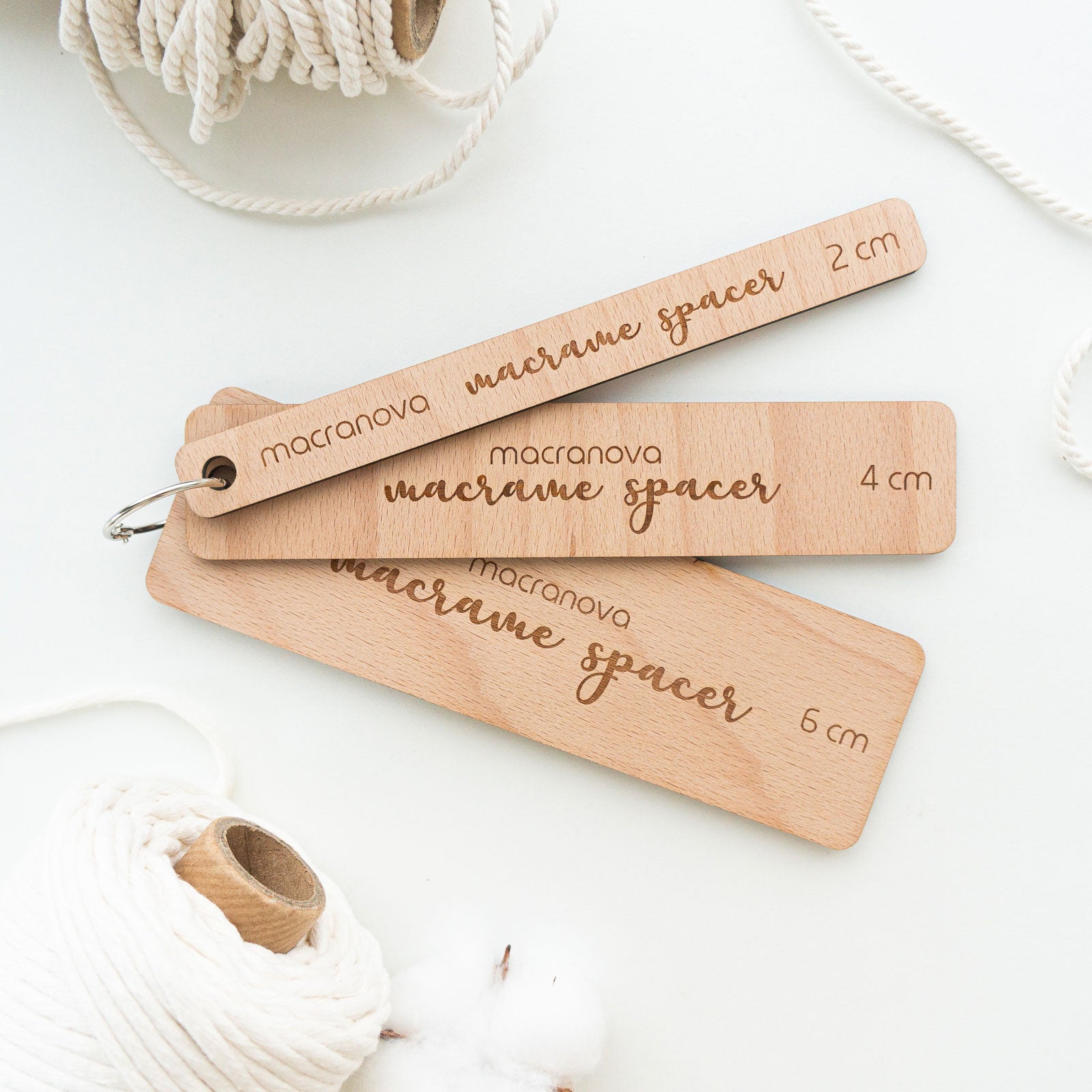 Pack of 3 spacer rulers - Perfect macramé knots – Macranova