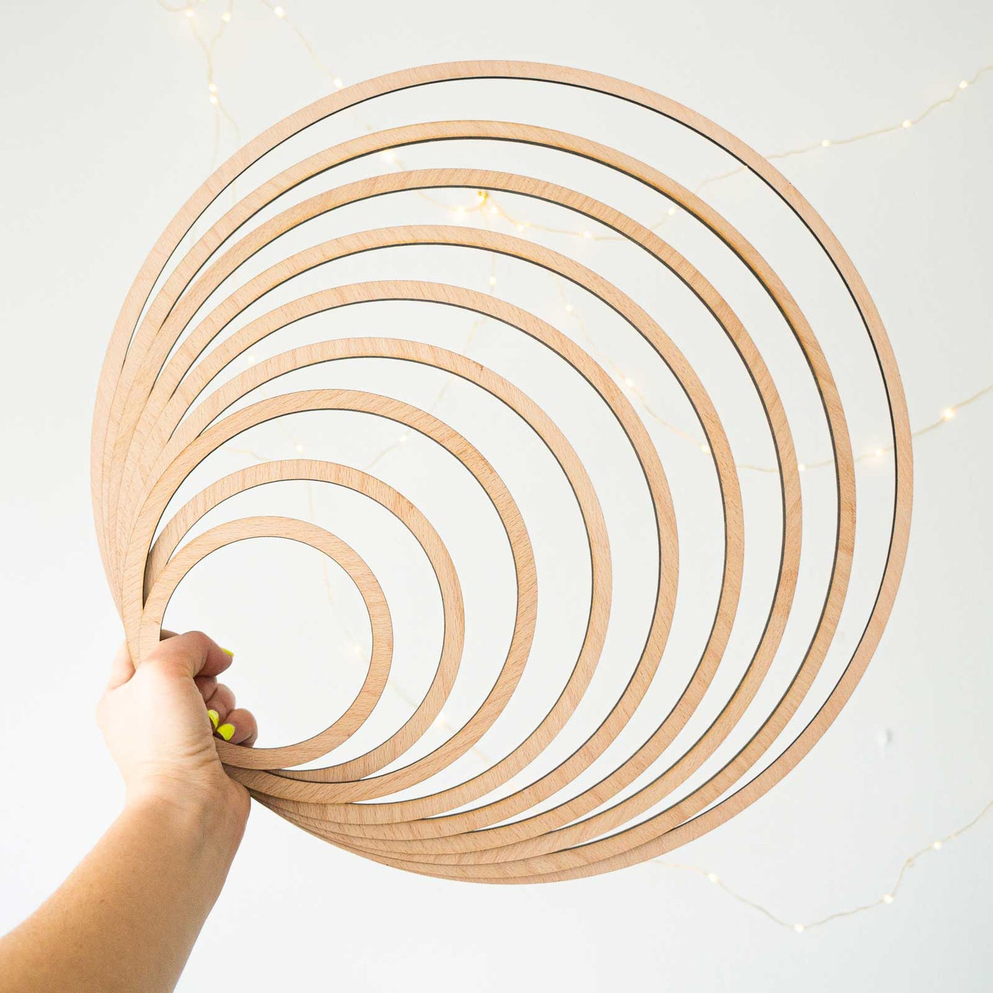 wooden hoops