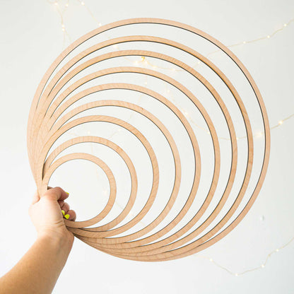 wooden hoops