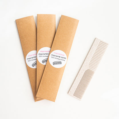 100% Biodegradable Macrame Comb