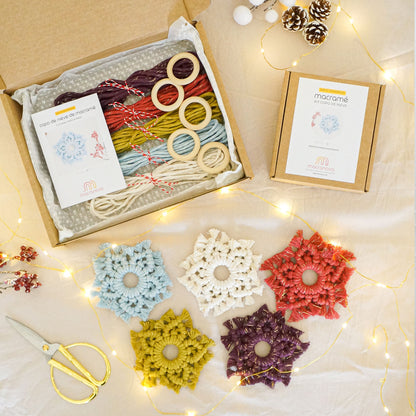 Kit macramé DIY - Flocon de neige