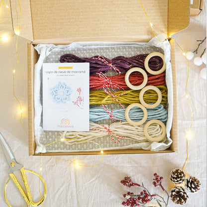 Kit macramé DIY - Flocon de neige