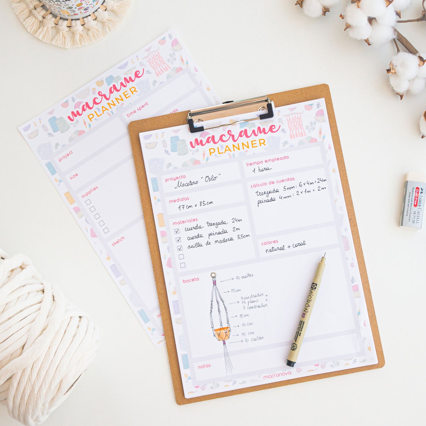 Macrame planner