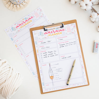 Macramé planner