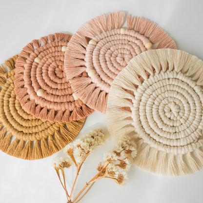 Macramé coaster workshop:the circular technique