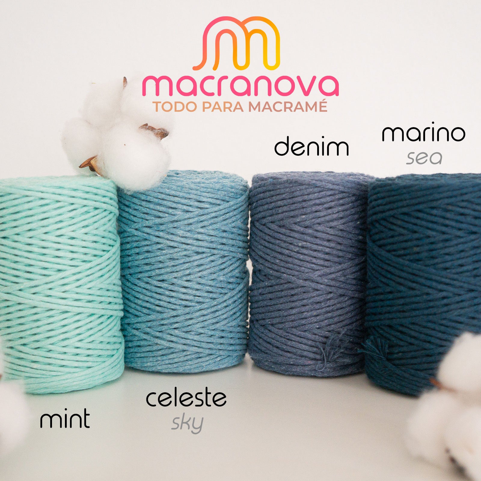 Twisted rope for macramé 2mm - Low prices and variety of colors – Macranova