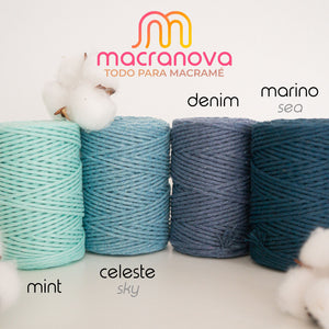 Corda pettinata (Ordito)/2 mm/100 m/Zero Waste Cotton