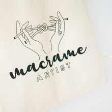 Load image in gallery viewer,Shopping bag&quot;Macramé Artist&quot;
