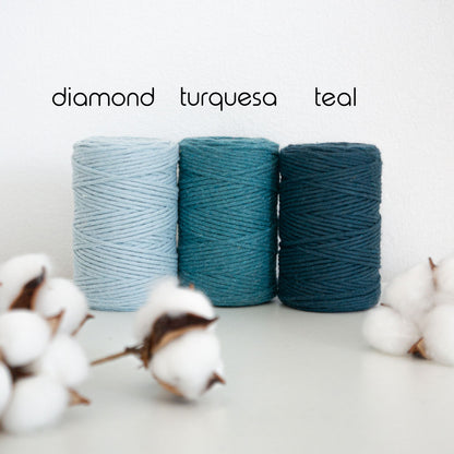 Premium Kammgarnseil (Kette)/1,8 mm/100 m/Zero Waste Cotton